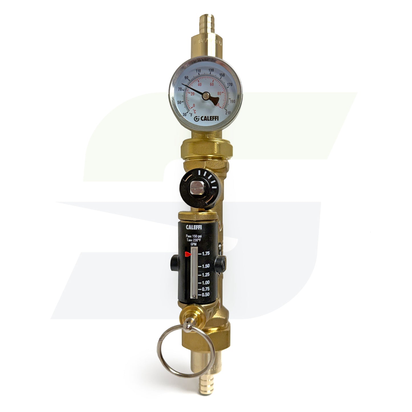 132435AFC - QuickSetter Balancing Valve w/ Flow Meter 0.5 - 1.8 GPM - 1/2" PEX Crimp