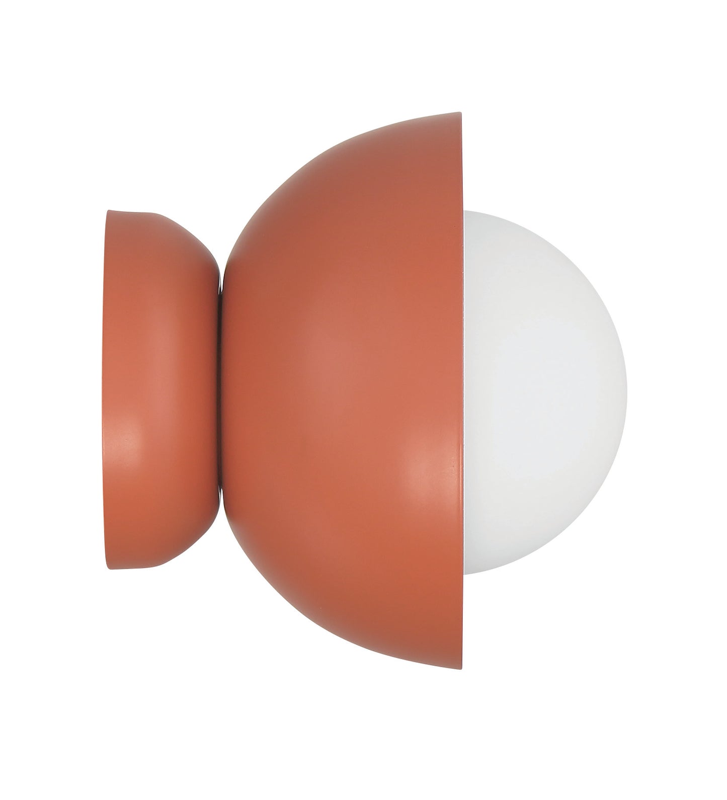 59161-BCY - Ventura Dome 1 Light 7.63" High Wall Sconce - Baked Clay