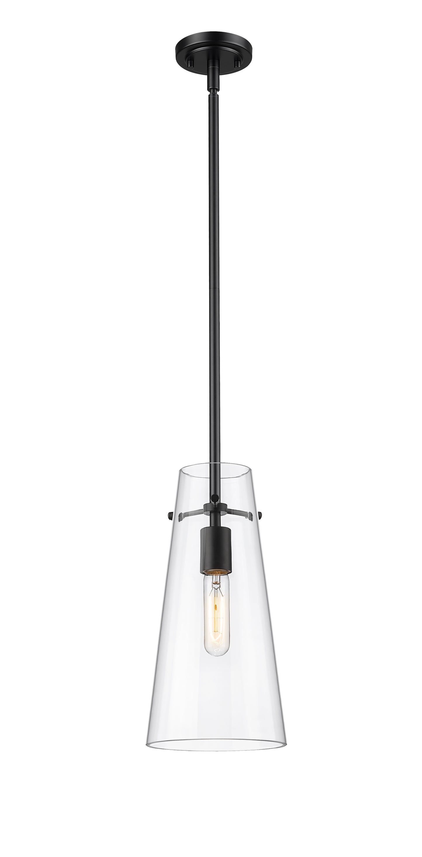 7508P-ROD-MB - Kira 1 Light 6" Pendant - Matte Black