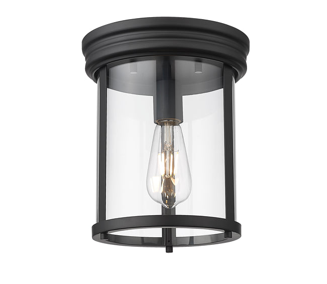 742F9-MB - Thayer 1 Light Flush 9" Mount - Matte Black