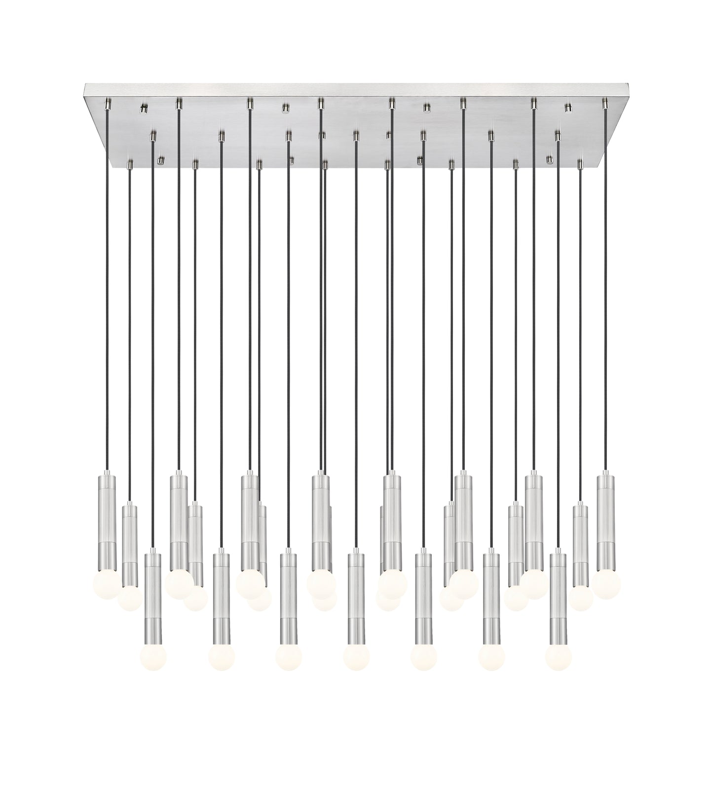 1956P-23L-BN - Stari 23 Light Linear 54" Chandelier - Brushed Nickel