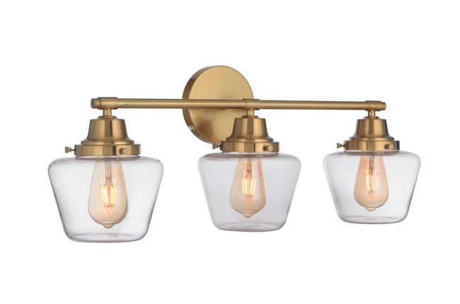 19528SB3 - Essex 3 Light 28" Wide Vanity Light - Satin Brass