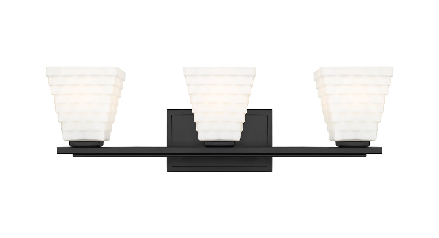 7514-3V-MB - Annalise 3 Light 24" Vanity - Matte Black