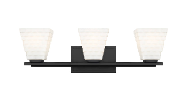 7514-3V-MB - Annalise 3 Light 24" Vanity - Matte Black