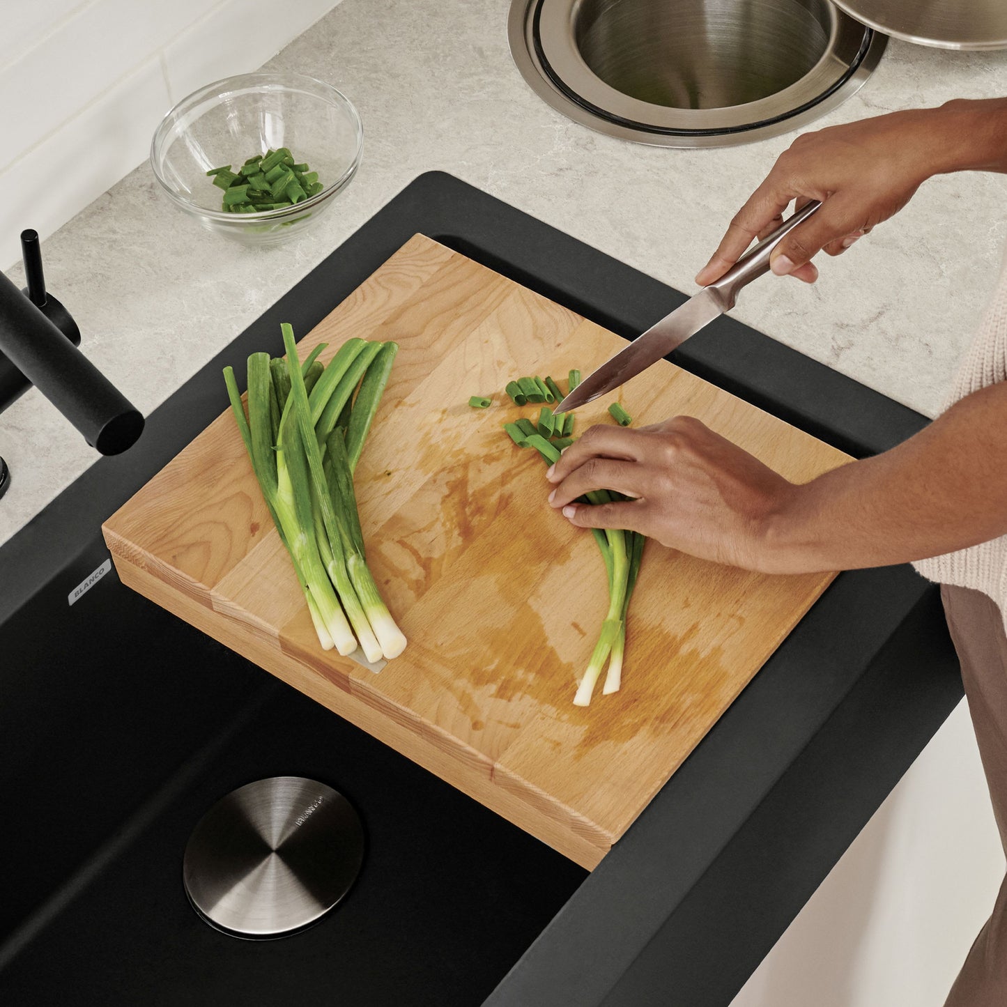235010 - Beechwood Floating Cutting Board for Ikon & Vintera Sinks