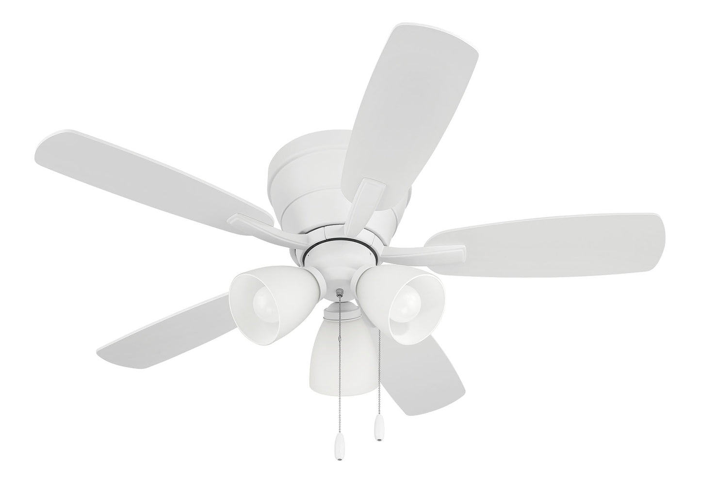 WHL42W5C3 - Wheeler 42 3-Light 42" 5 Blade Ceiling Fan with Light Kit - White