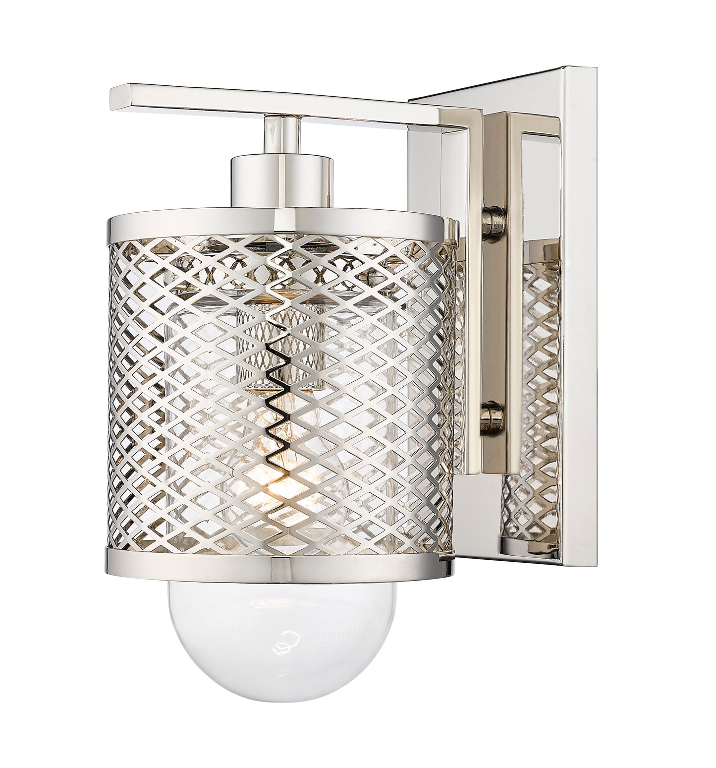 3037-1S-PN - Kipton 1 Light Wall 11" Sconce - Polished Nickel