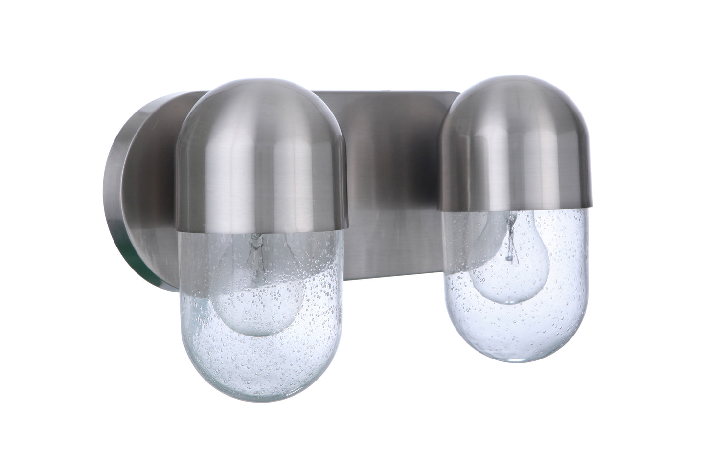55002-BNK - Pill 2 Light 13.75" Wide Vanity Light - Brushed Nickel