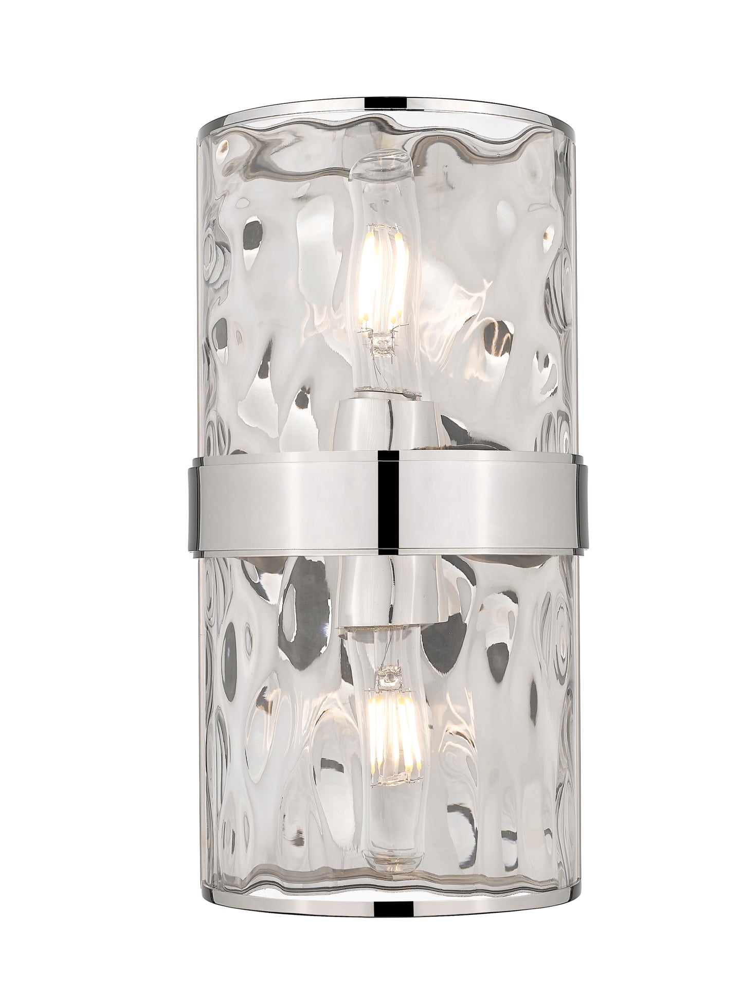 3053-2SS-PN - Meridian 2 Light Wall 12" Sconce - Polished Nickel