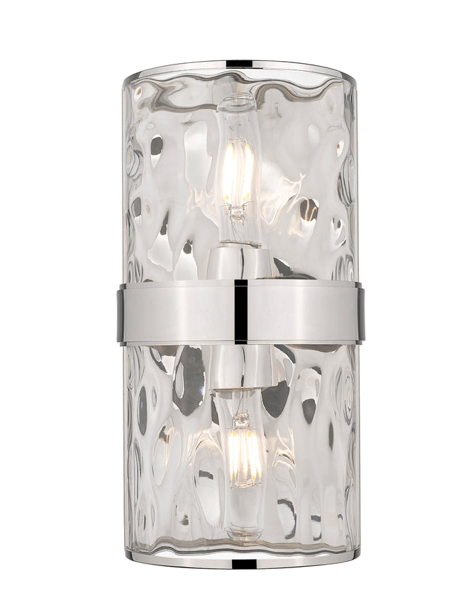 3053-2SS-PN - Meridian 2 Light Wall 12" Sconce - Polished Nickel