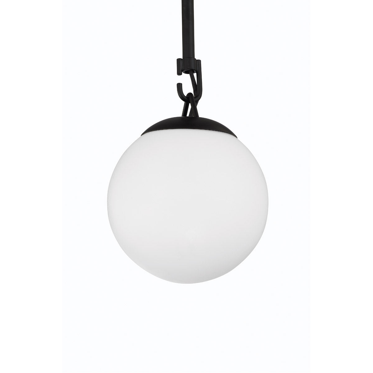 50791-FB - Orion 1 Light 6" Wide Mini Pendant - Flat Black