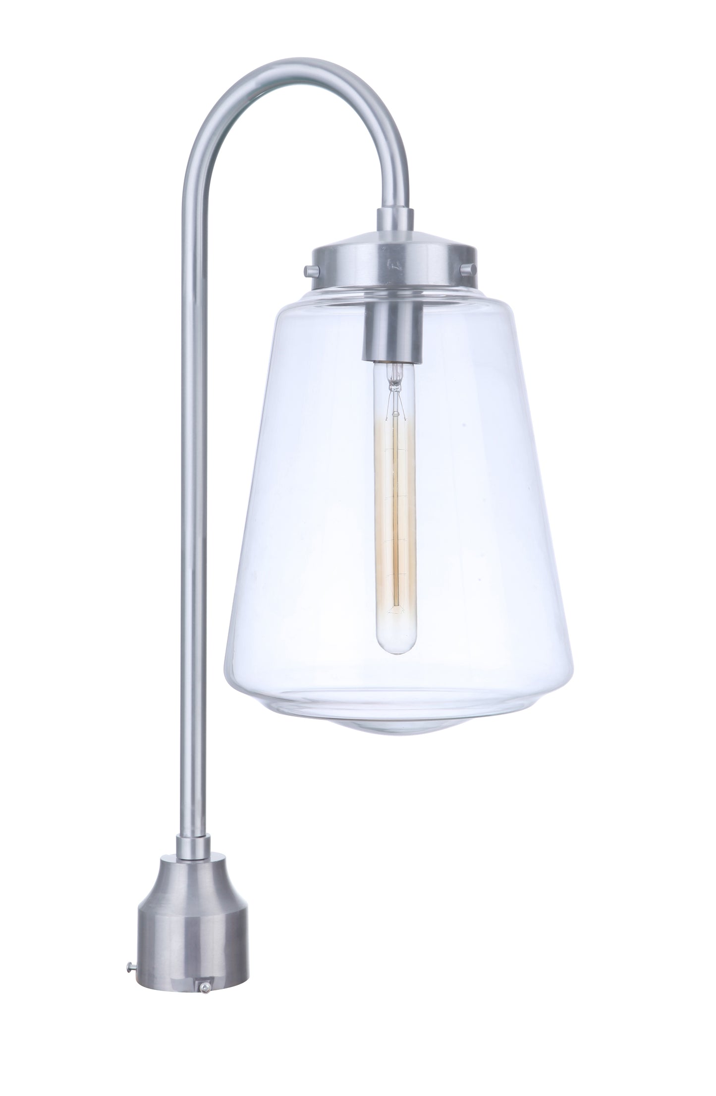 ZA3825-SA - Laclede 1 Light 25" High Post Mount - Satin Aluminum
