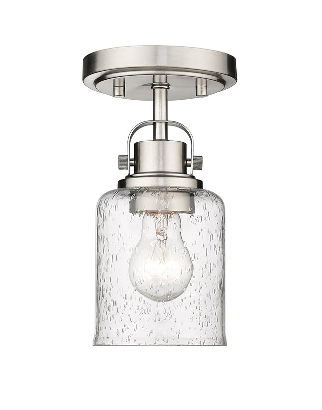340F1-BN - Kinsley 1 Light Flush 5" Mount - Brushed Nickel