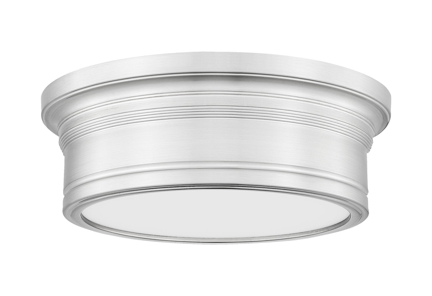 7702F12-BN-LED - Bentley 1 Light Flush 12" Mount - Brushed Nickel