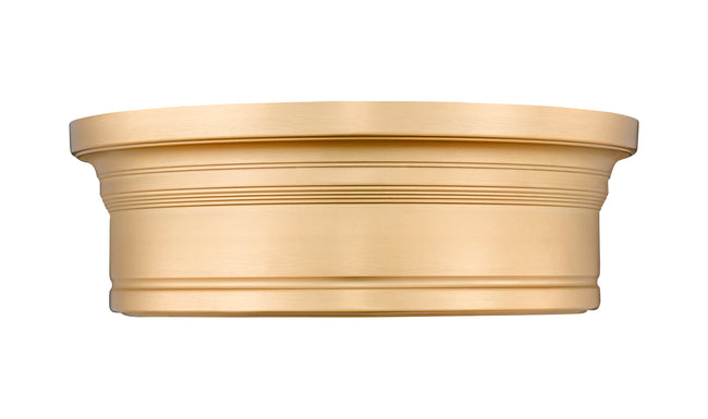 7702F12-MGLD-LED - Bentley 1 Light Flush 12" Mount - Modern Gold