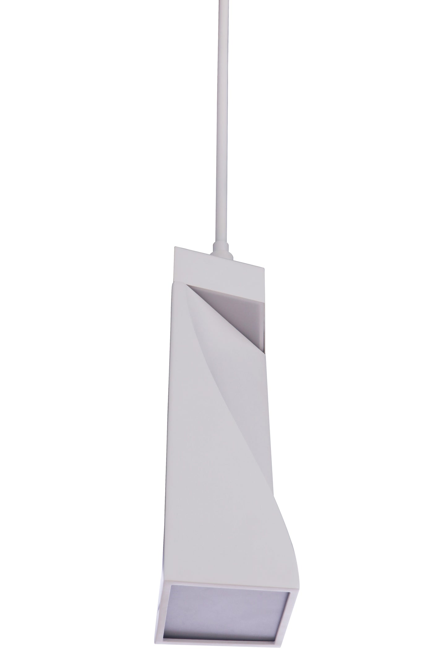 P990W-LED - Drama 2 Light 6" Wide Mini Pendant - White