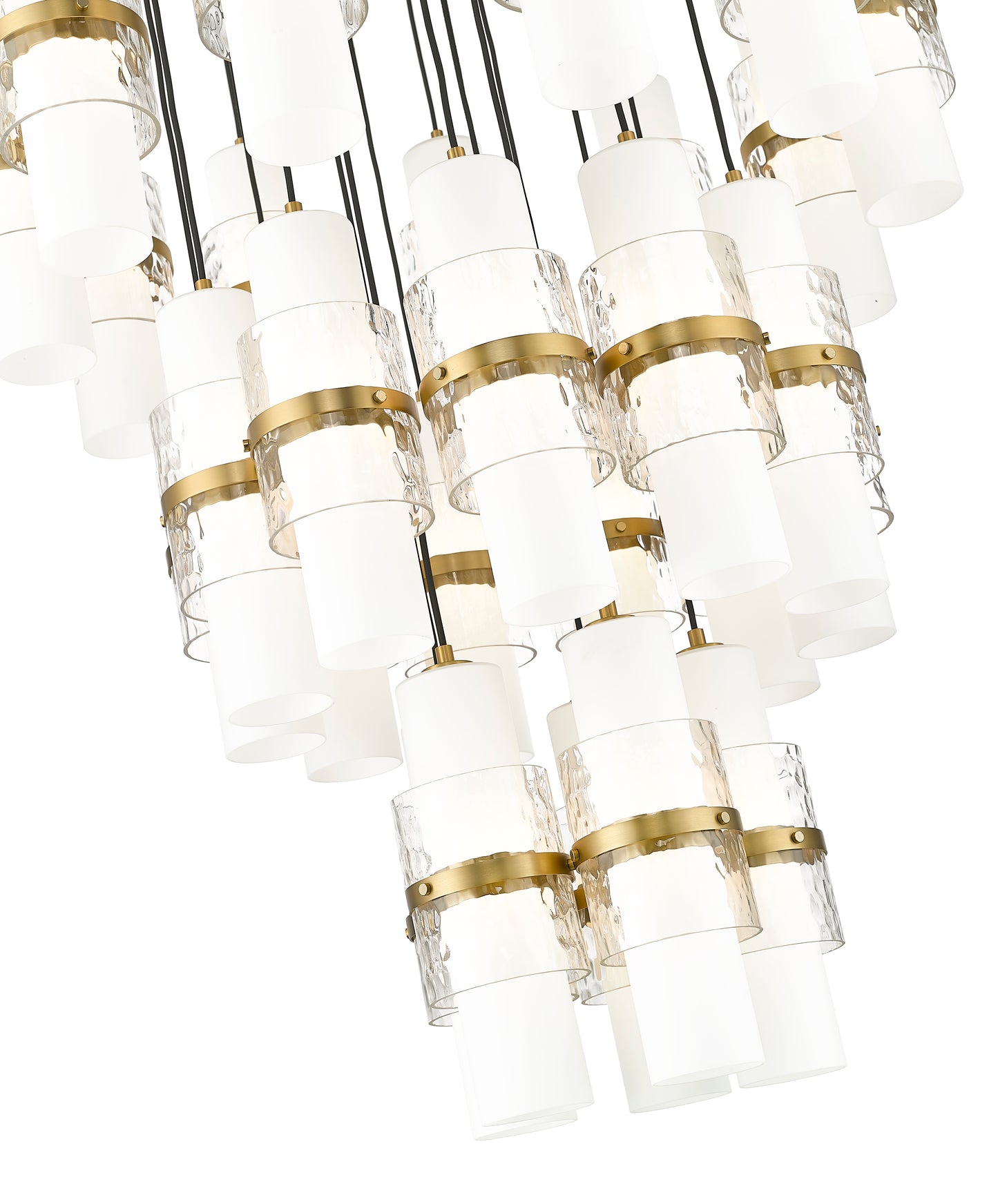 1946P-27R-MGLD - Cayden 27 Light 36" Chandelier - Modern Gold