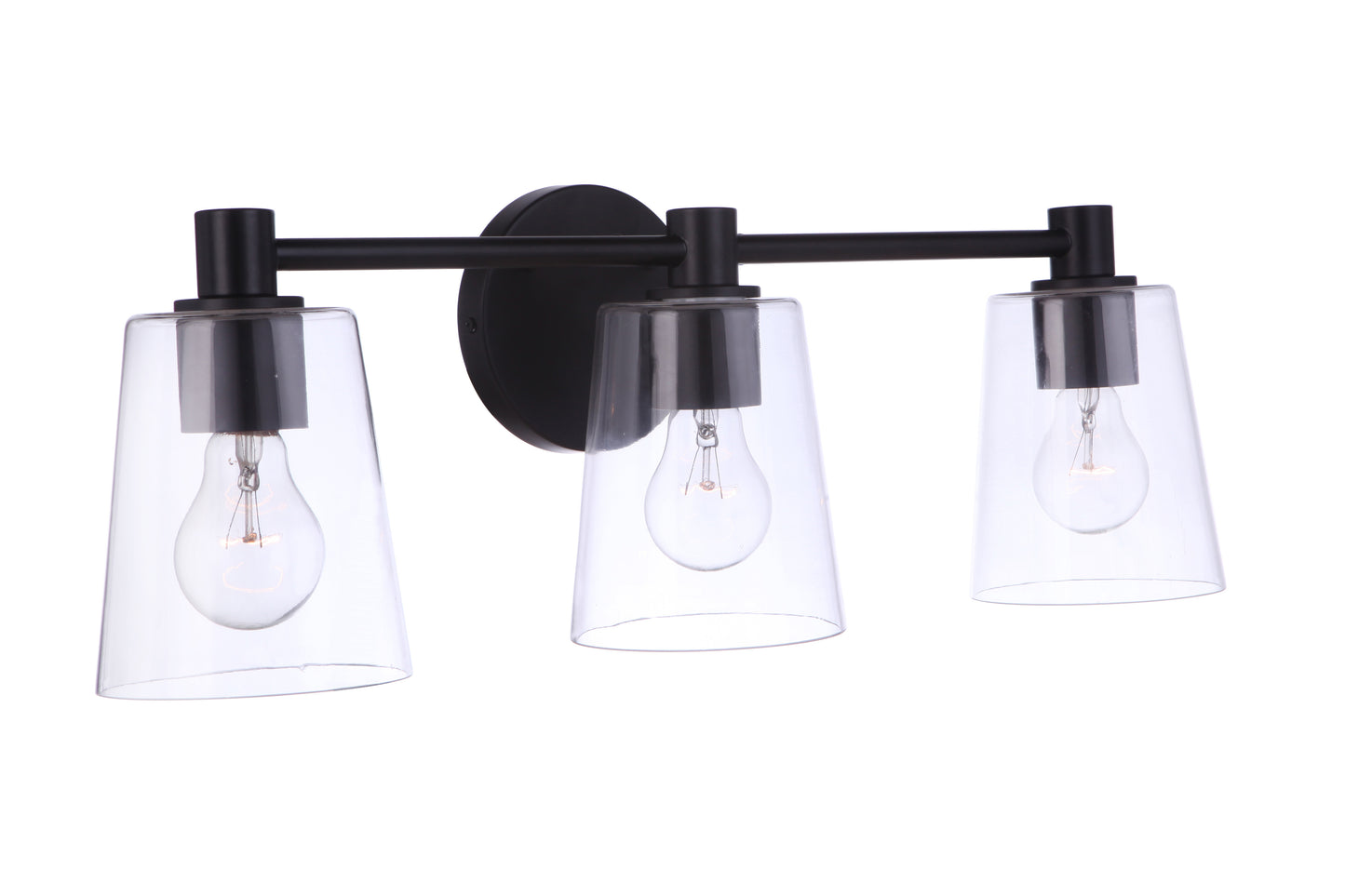 12623FB3 - Emilio 3 Light 23" Wide Vanity Light - Flat Black