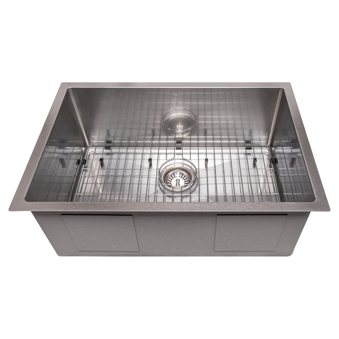 SRS-27 - 27" Meribel Undermount Single Bowl Stainless Steel Kitchen Sink with Bottom Grid