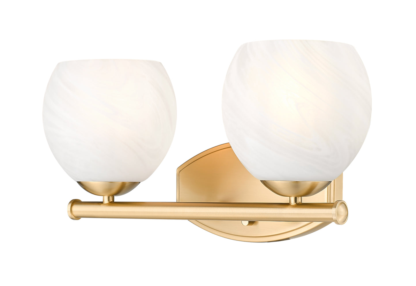 1963-2V-MGLD - Colette 2 Light 16" Vanity - Modern Gold