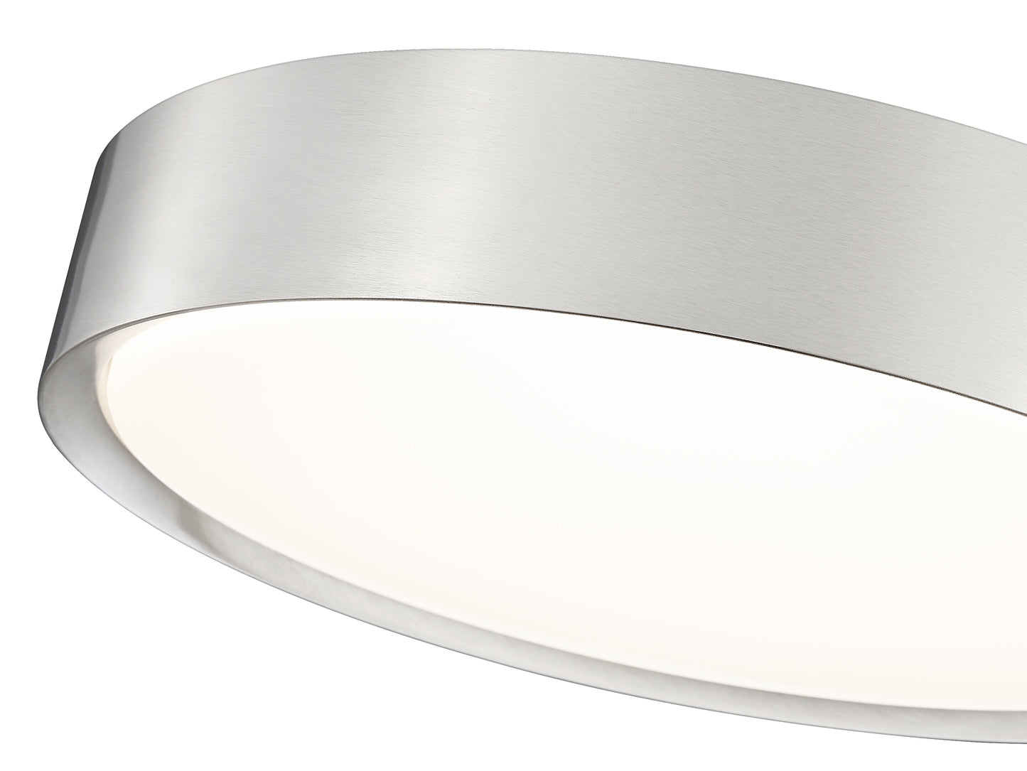 1014F16-BN-LED - Kawan 1 Light Flush 16" Mount - Brushed Nickel