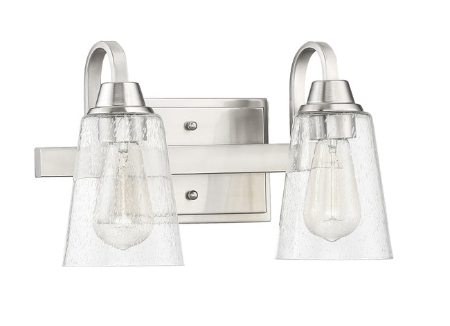 41902-BNK-CS - Grace 2 Light 14" Wide Vanity Light - Brushed Nickel