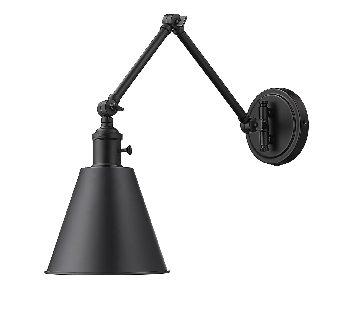 349S-MB - Gayson 1 Light Wall 8" Sconce - Matte Black