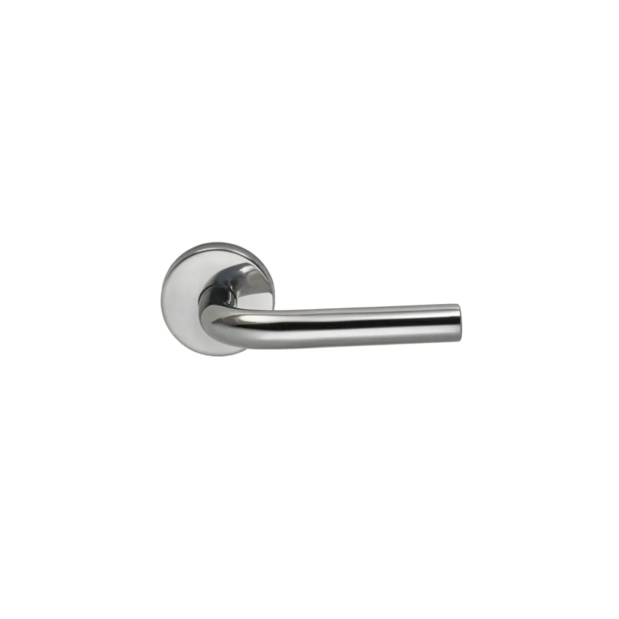 11/00F.PR32D - Privacy Door Lever Set with 11 Style Handle and Round Rose - Stainless Steel