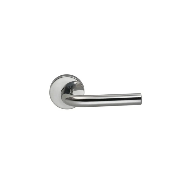 11/00F.PR32D - Privacy Door Lever Set with 11 Style Handle and Round Rose - Stainless Steel