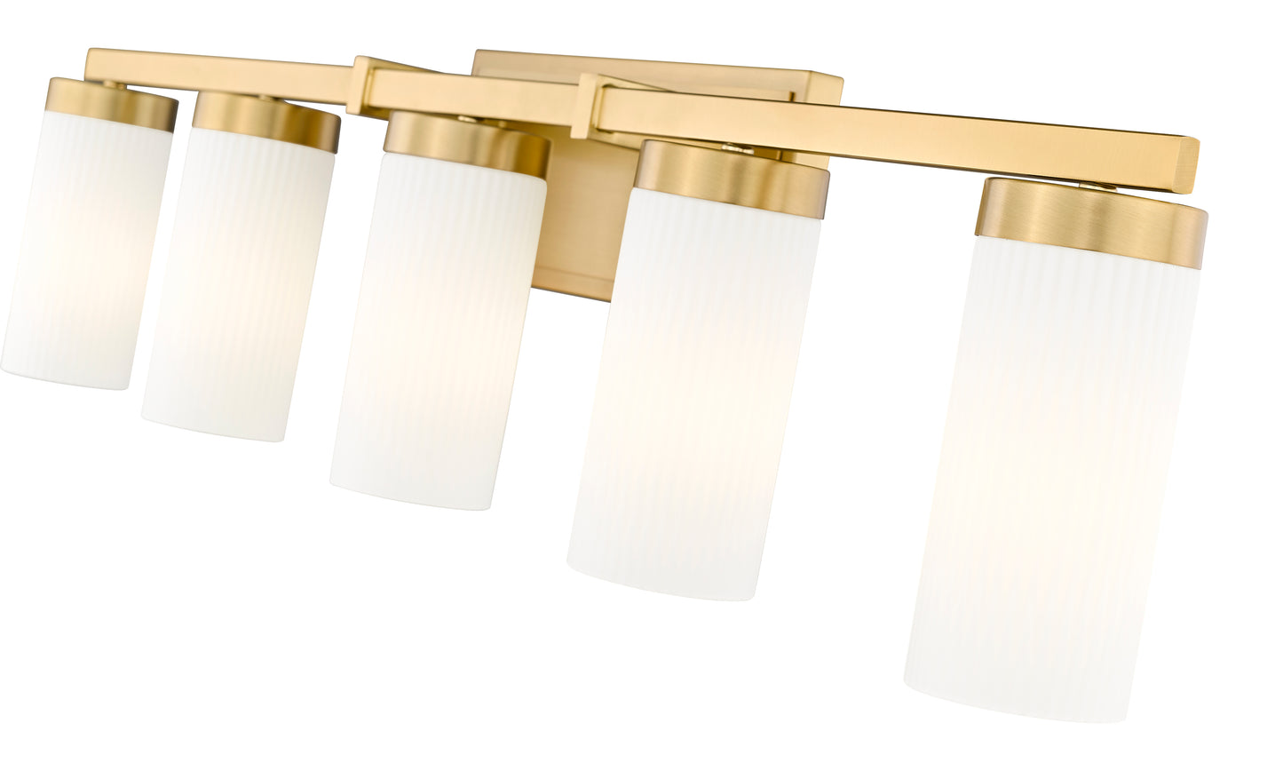 3044-5V-MGLD - Danica 5 Light 39" Vanity - Modern Gold