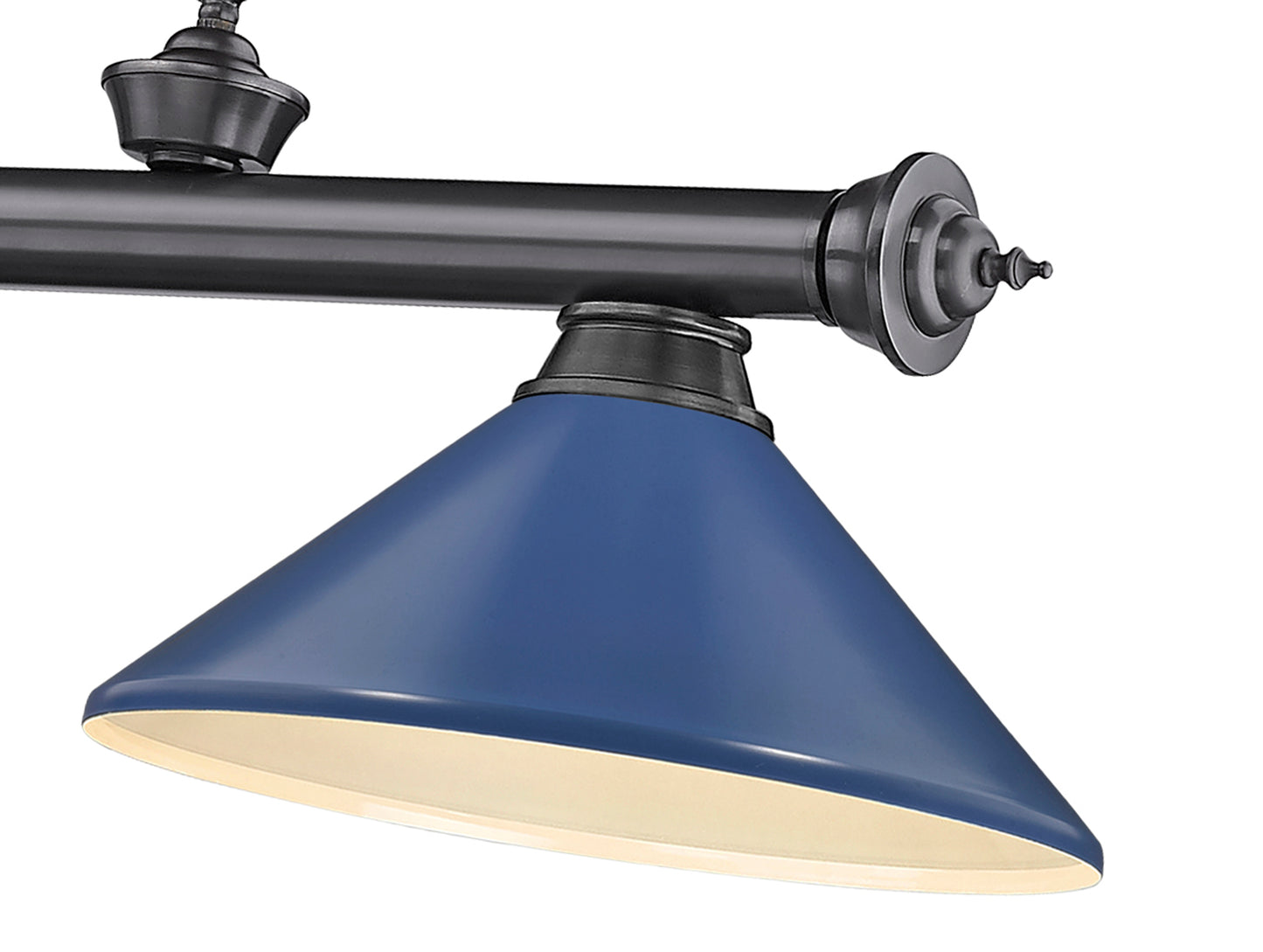 2306-3BP-MNB - Cordon 3 Light 58" Billiard - Bronze Plate