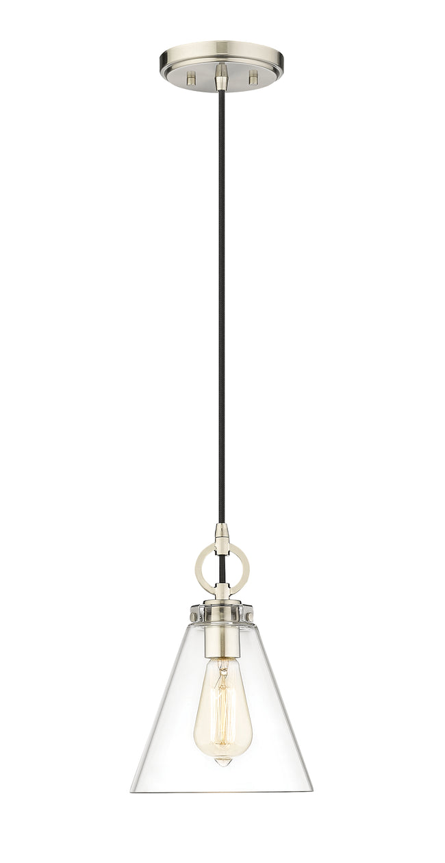 3034P8-BN - Harper 1 Light 8" Pendant - Brushed Nickel
