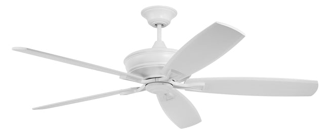SNT60MWW5 - Santori 60 Indoor/Outdoor 60" 5 Blade Indoor Outdoor Ceiling Fan with Light Kit - Matte White