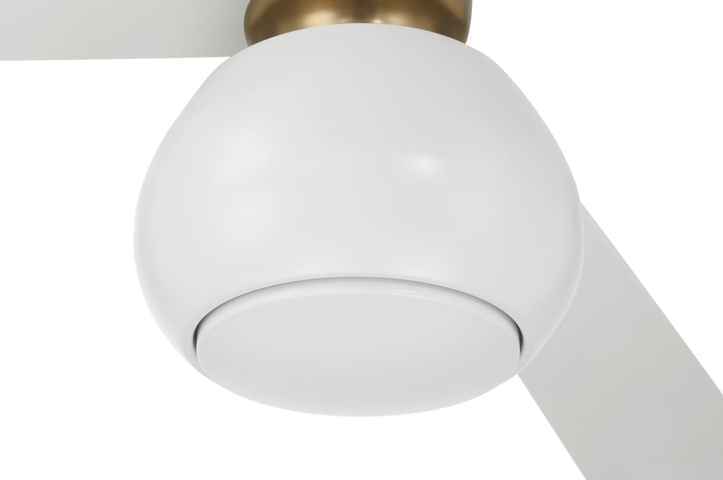 OTT60WSB3 - Otto 60" 3 Blade Ceiling Fan with Light Kit - White / Satin Brass
