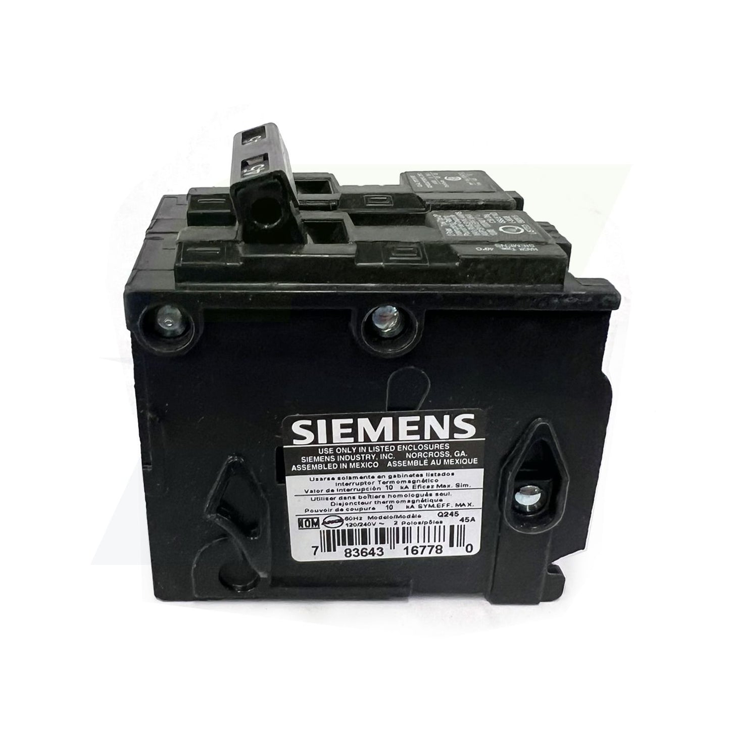 Q245 - 2-Pole Plug-In Circuit Breaker - 120/240V, 45A