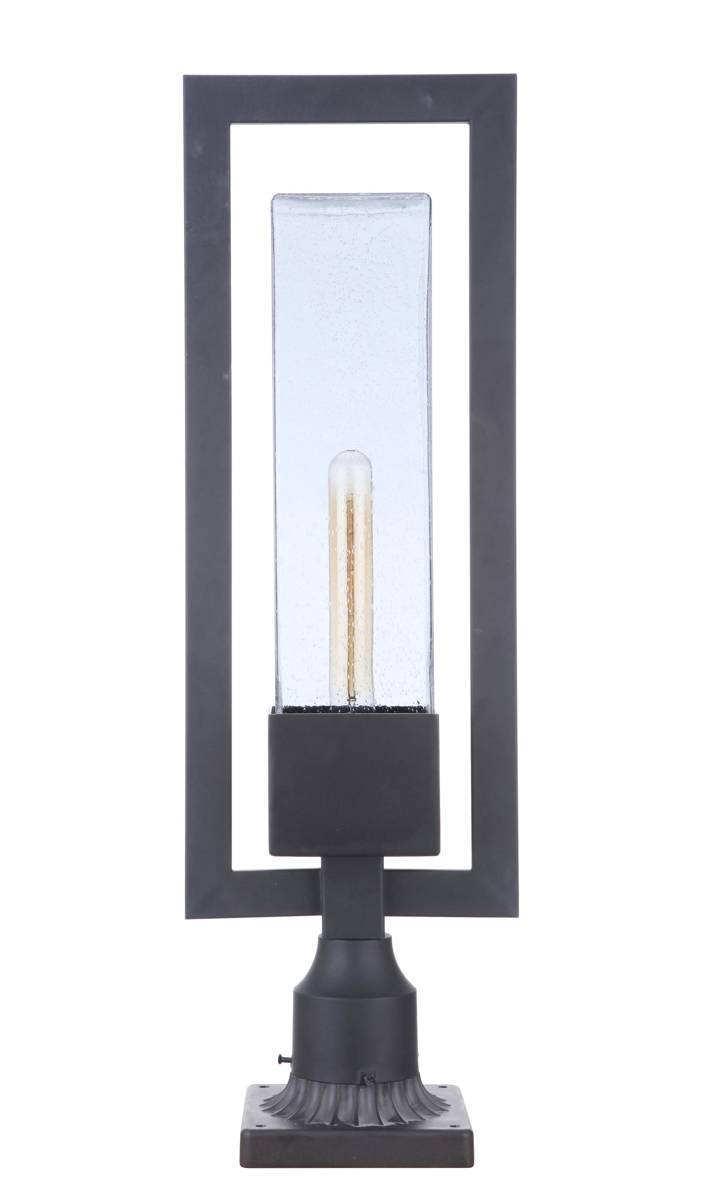 ZA4025-MN - Perimeter 1 Light 25" High Post Mount - Midnight