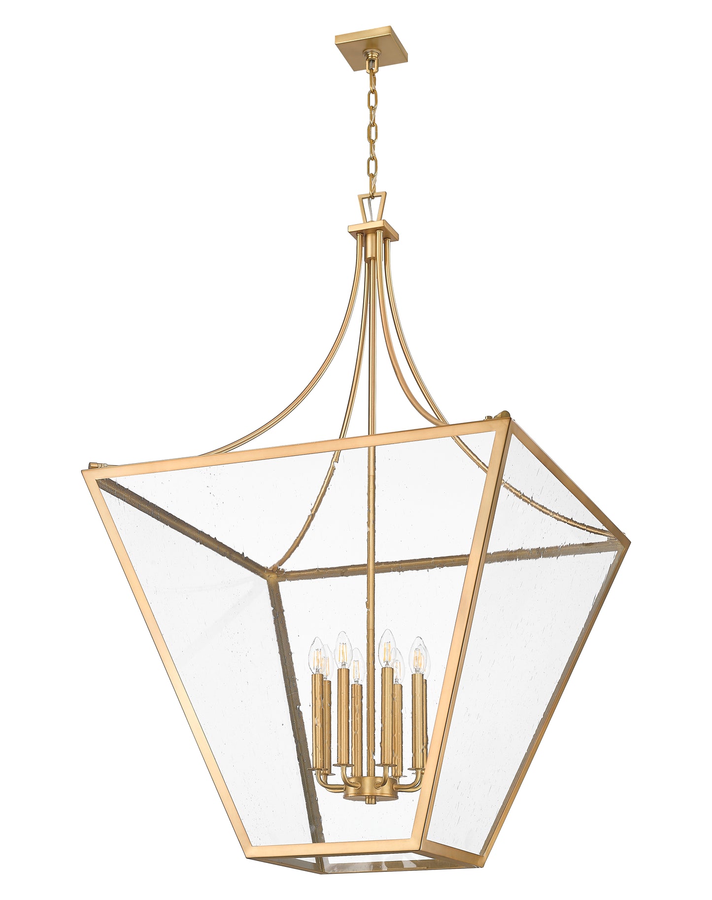 1961-8RB - Montalcino 8 Light 32" Chandelier - Rubbed Brass