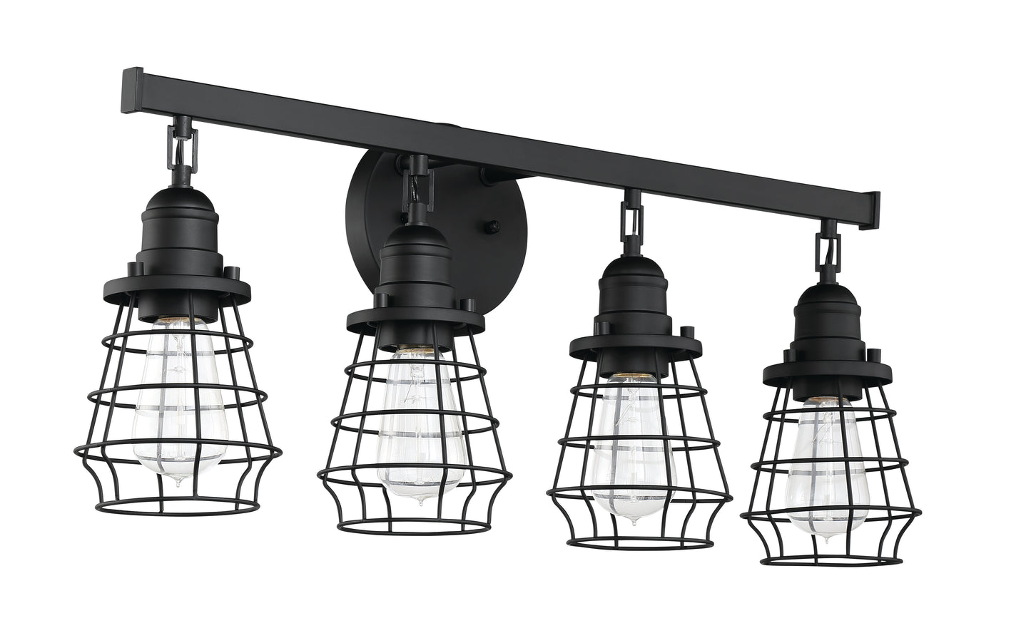 50604-FB - Thatcher 4 Light 26" Wide Vanity Light - Flat Black