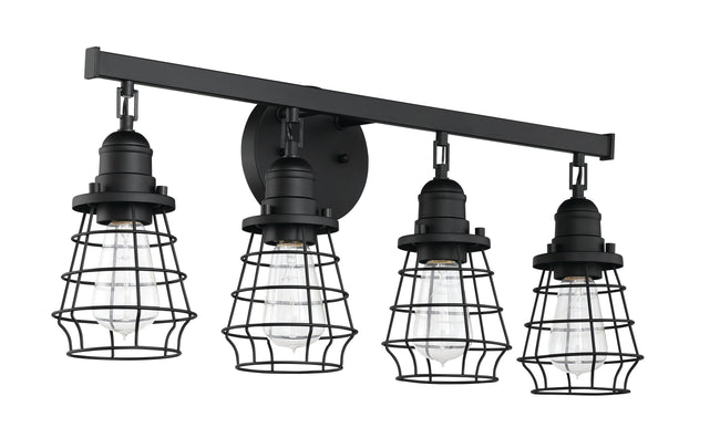 50604-FB - Thatcher 4 Light 26" Wide Vanity Light - Flat Black