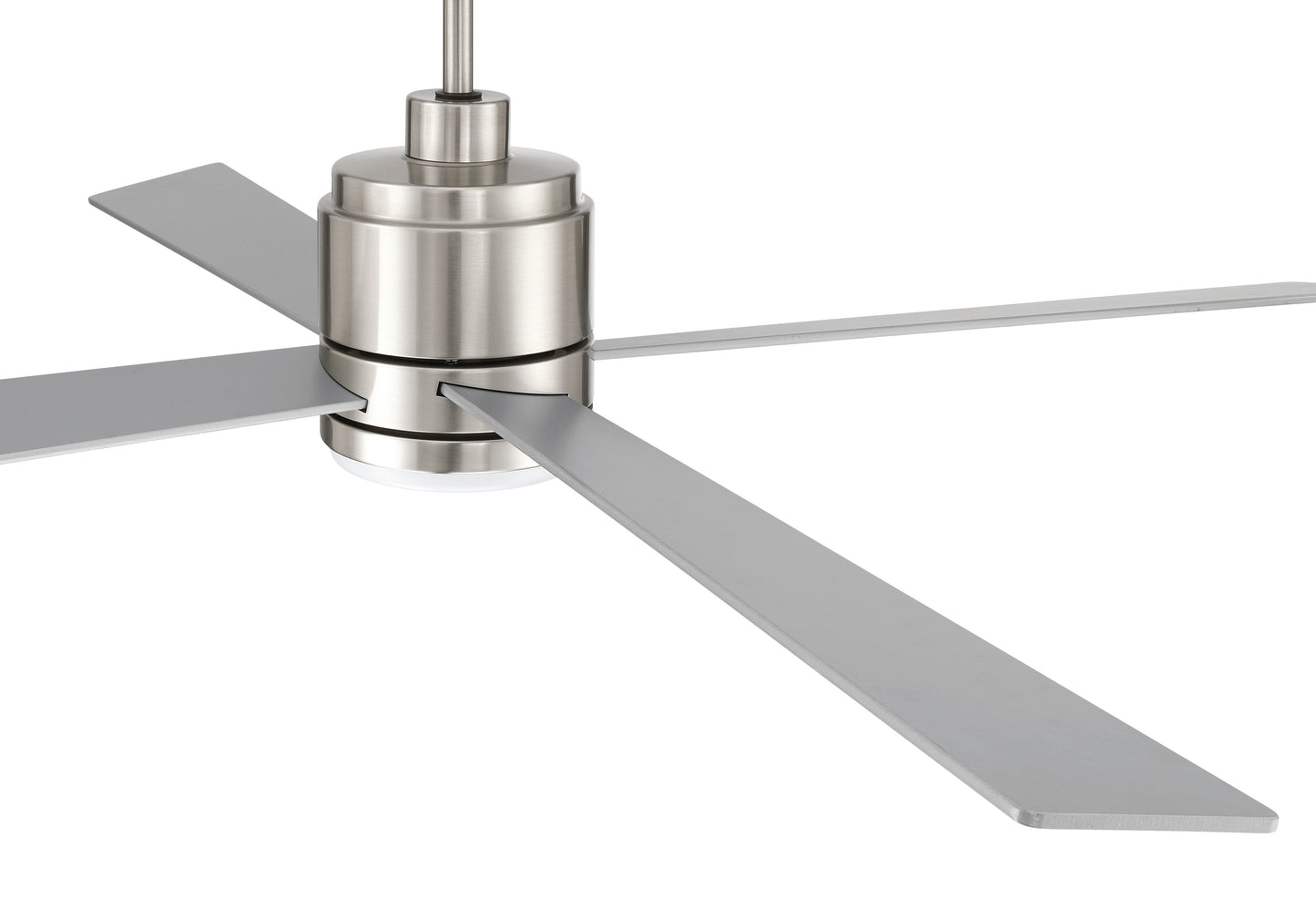 MCY60BNK4 - McCoy 60" 4-blade ceiling fan with 2-wire HW wall control 60" 4 Blade Ceiling Fan with Light Kit - Brushed Nickel