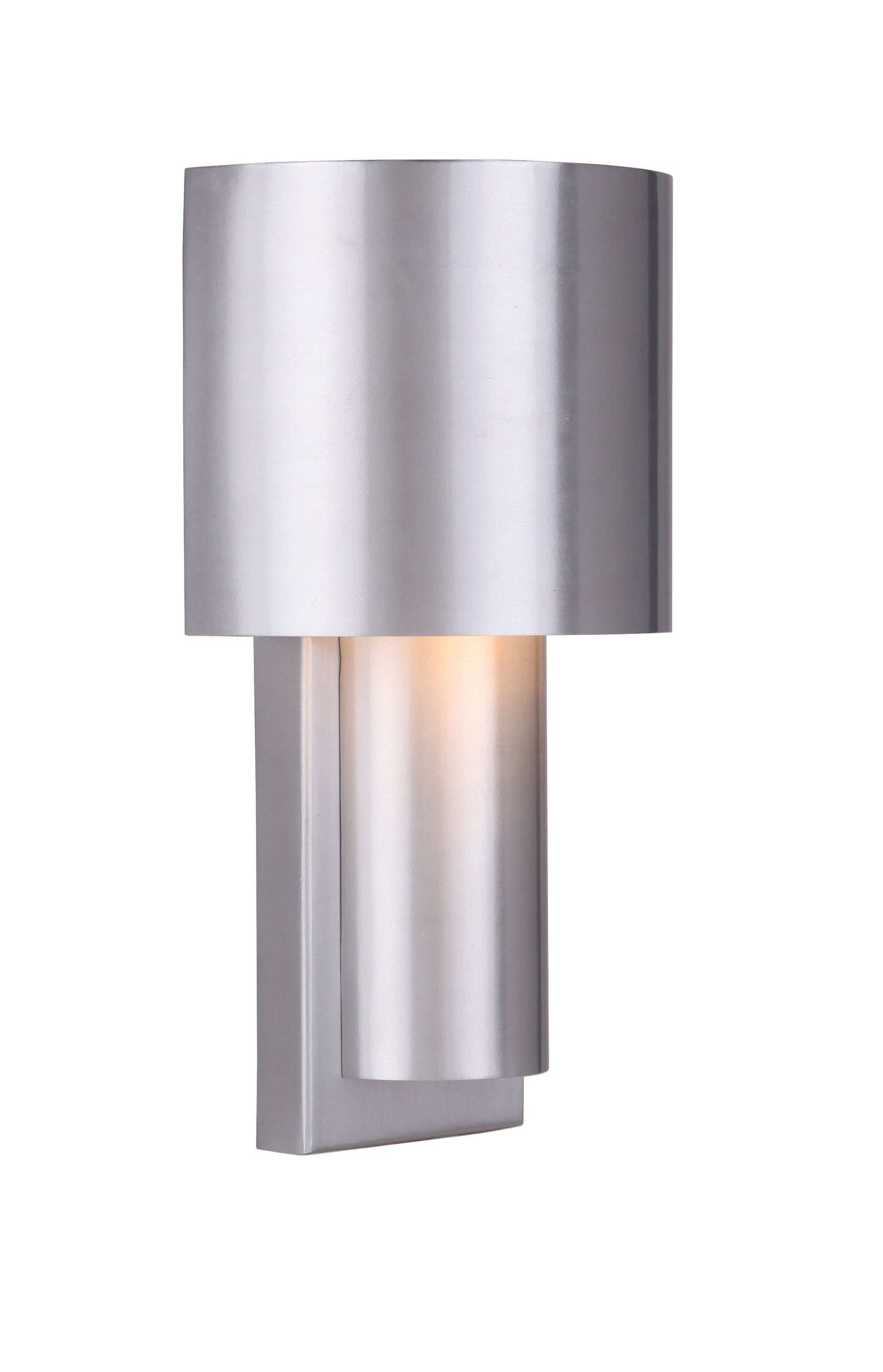 ZA5102-SA-LED - Midtown 1 Light 10.88" High Outdoor Pocket Lantern - Satin Aluminum