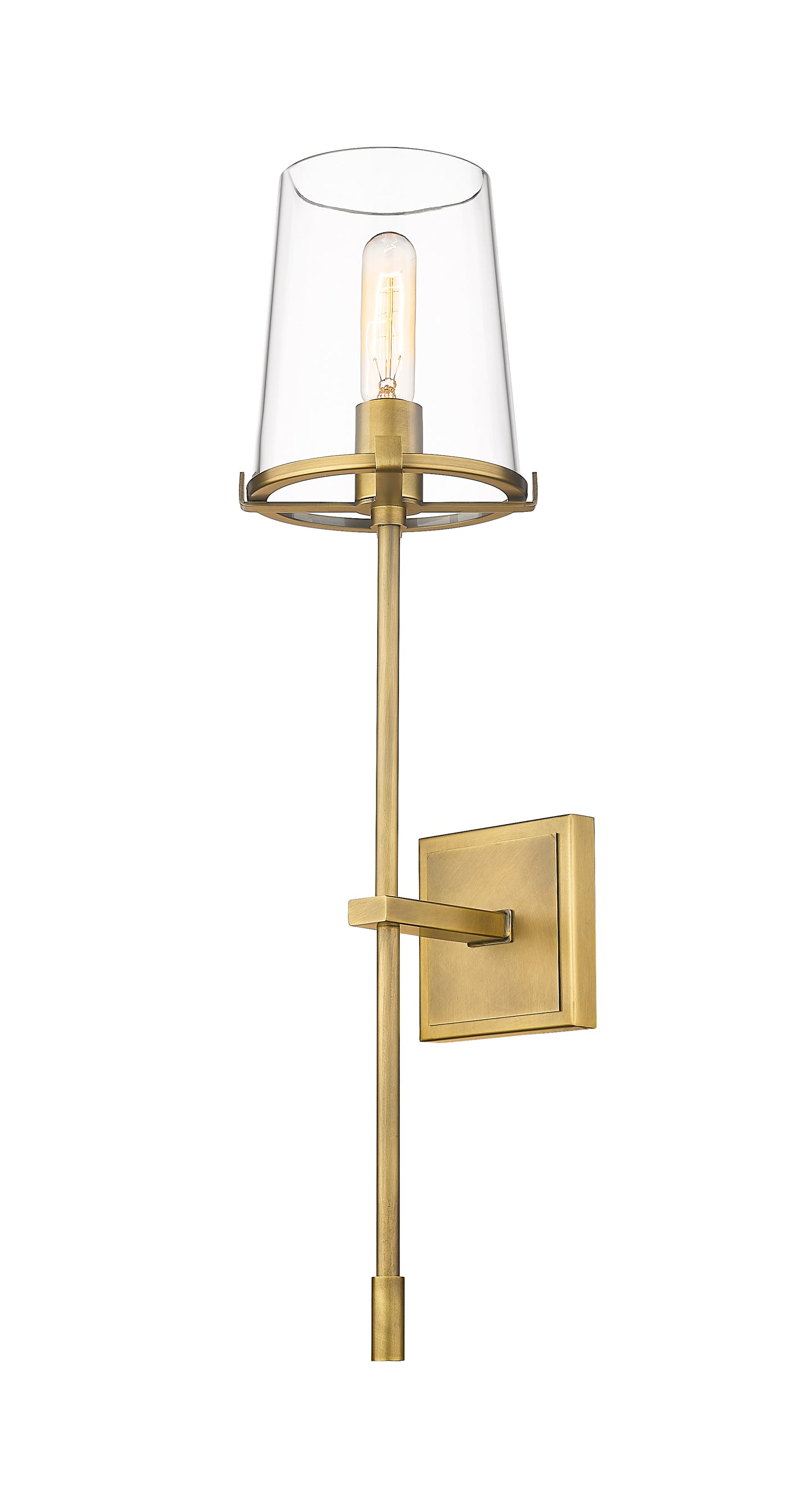 3032-1S-RB - Callista 1 Light Wall 26" Sconce - Rubbed Brass