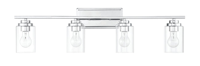 20435CH4 - Clark 4 Light 35" Wide Vanity Light - Chrome