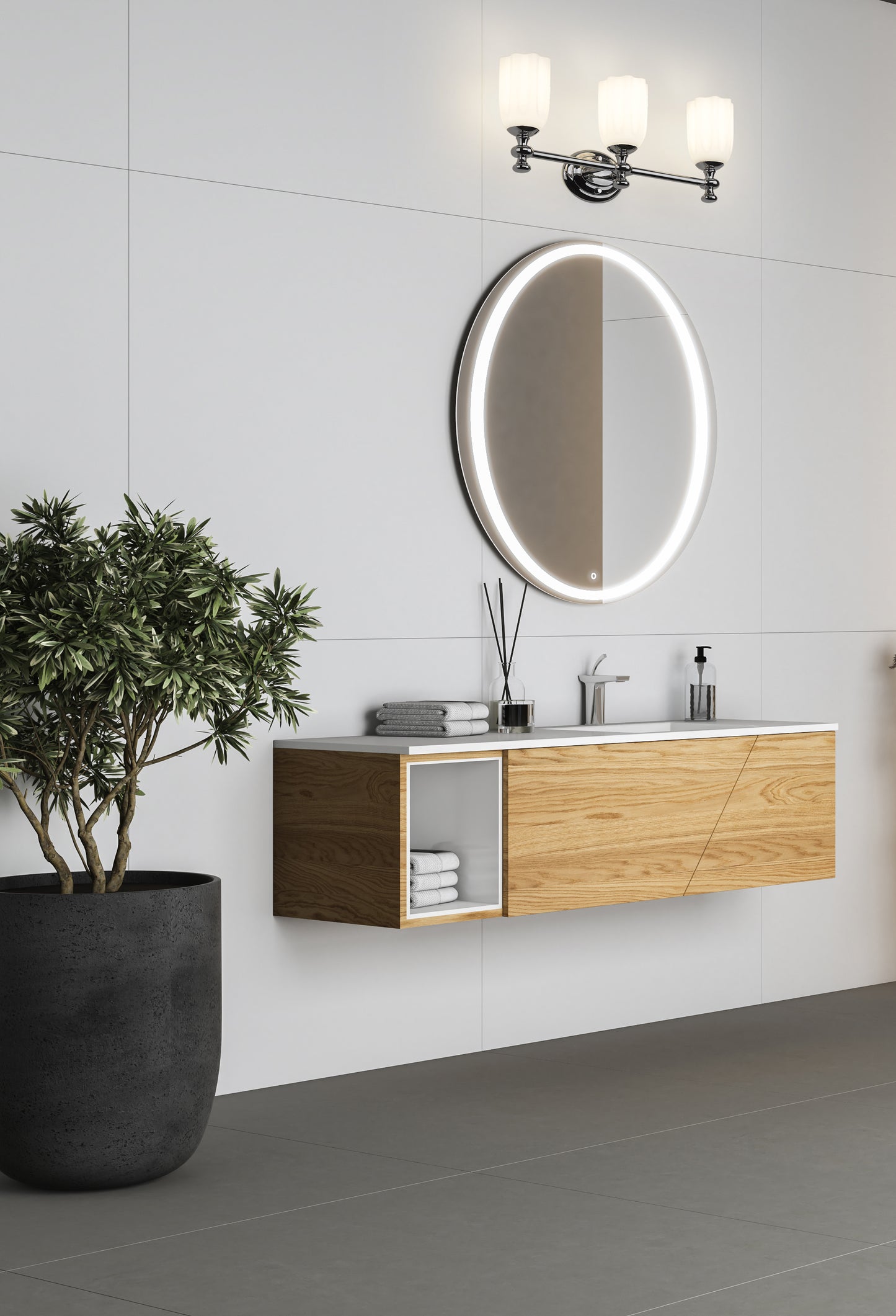 1102-3V-CH - Orion 3 Light 22" Vanity - Chrome