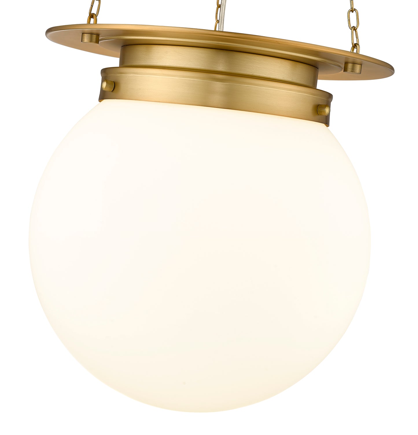 7505P13-HBR - Calhoun 1 Light 13" Pendant - Heritage Brass