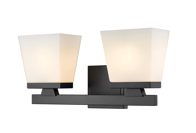 1937-2V-MB - Astor 2 Light 16" Vanity - Matte Black