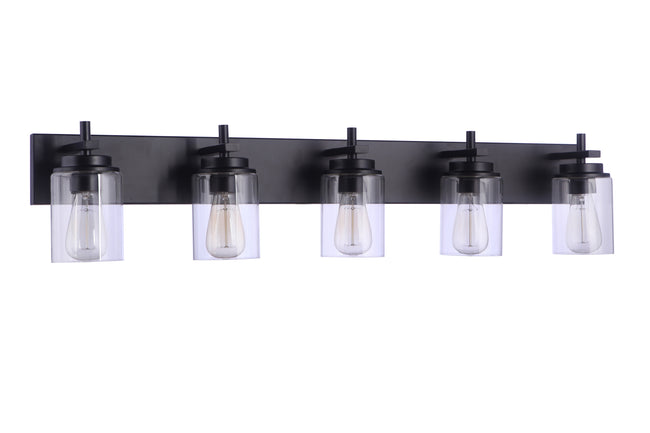 17441FB5 - Reeves 5 Light 41" Wide Vanity Light - Flat Black