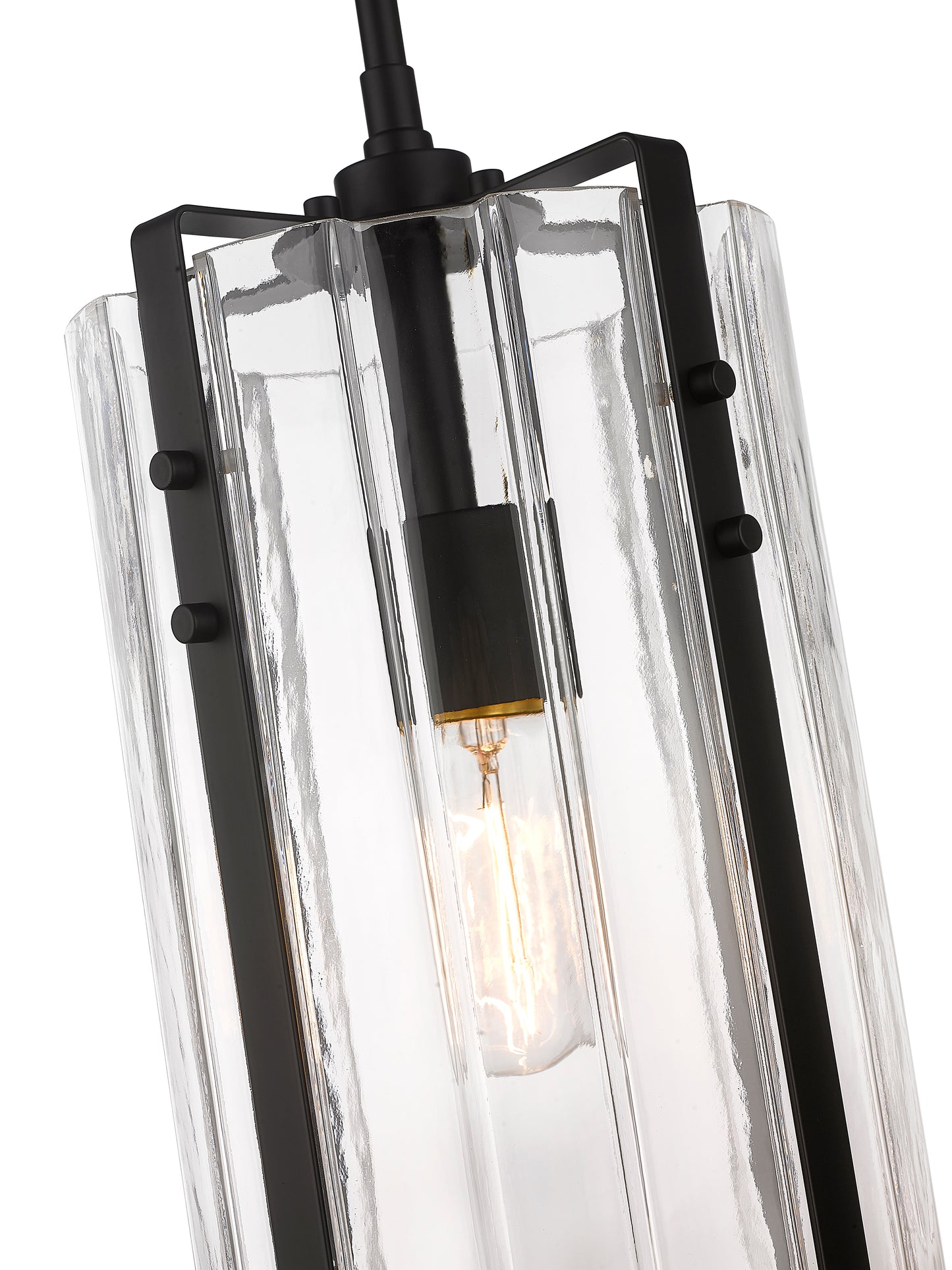 3036P8-MB - Alverton 1 Light 8" Pendant - Matte Black