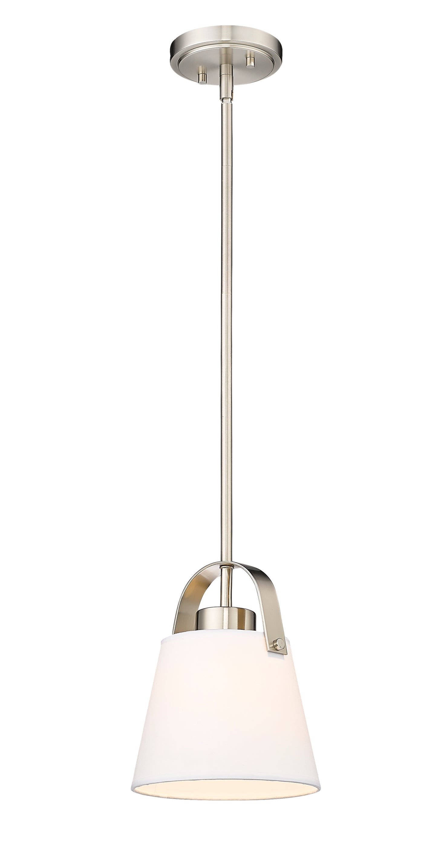 743P8-BN - Z-Studio 1 Light 8" Pendant - Brushed Nickel