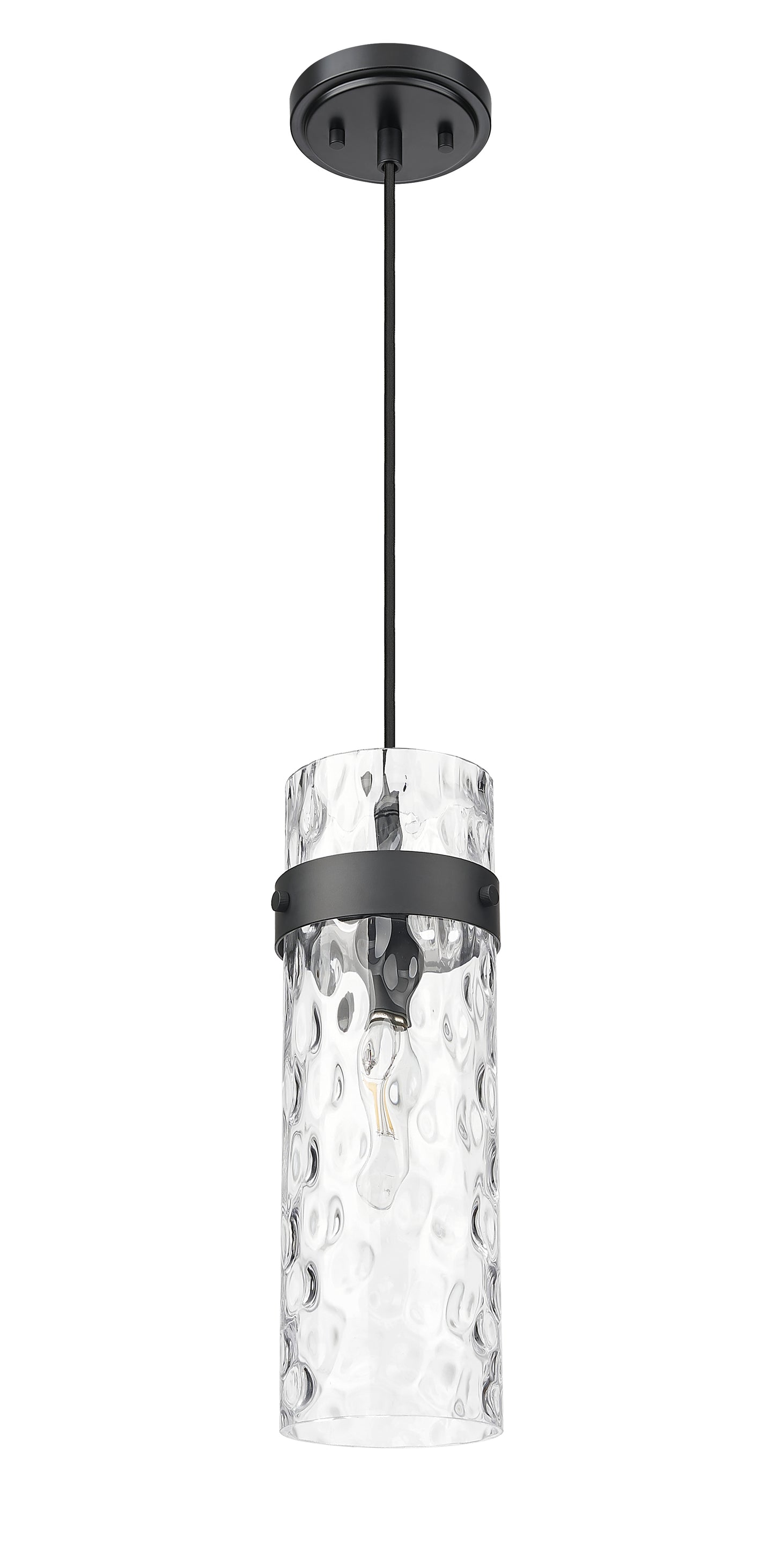 7002P5-MB - Fontaine 1 Light 6" Pendant - Matte Black